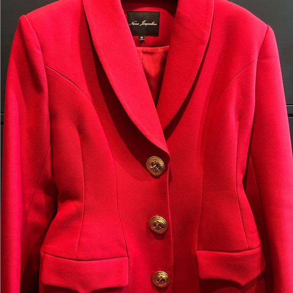 Nana Jacqueline Evie Long Suit Jacket, M, Like New - Picture 3 of 5